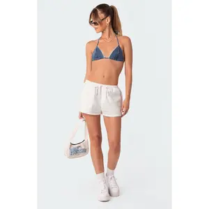 Edikted Women's Leslie Linen Shorts