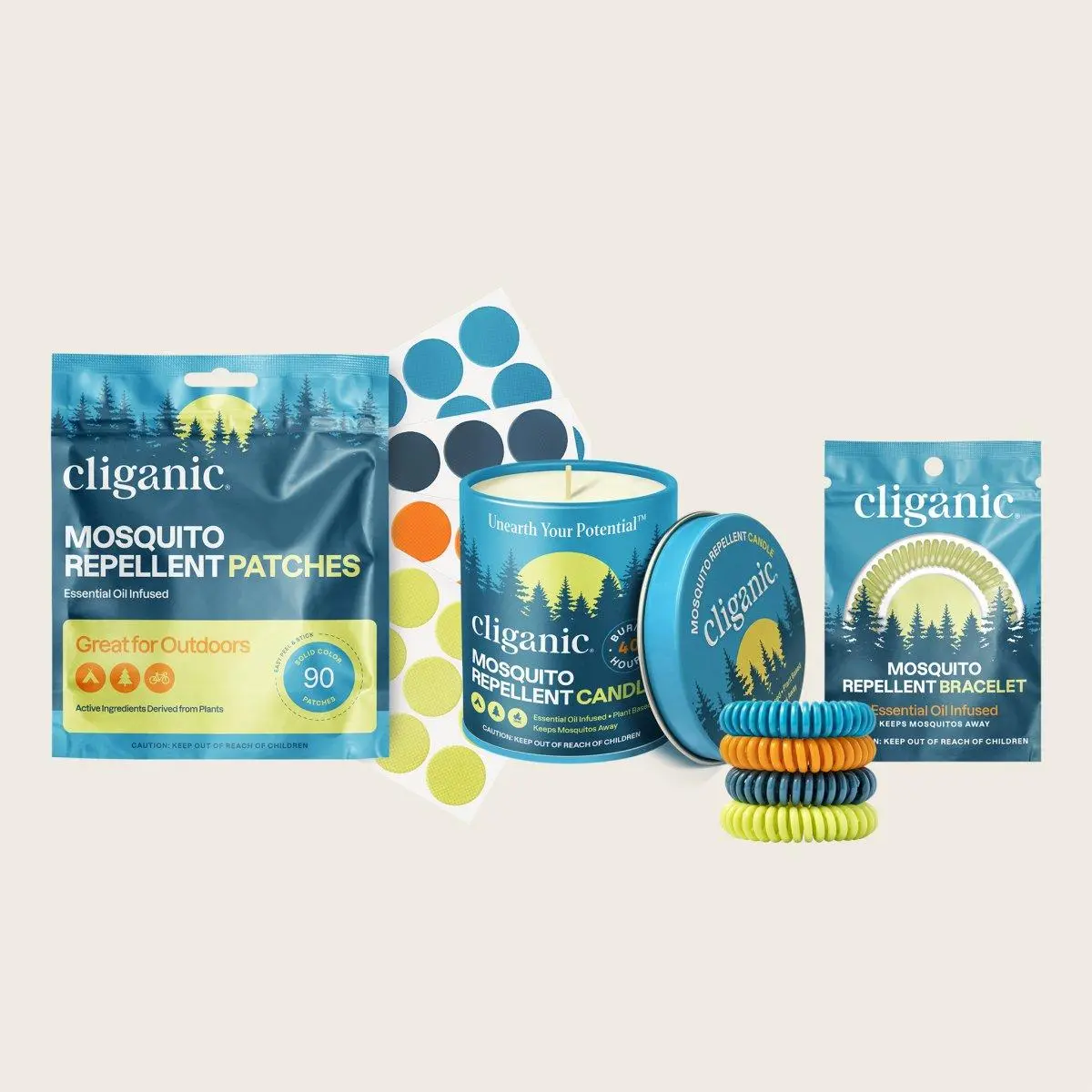 Cliganic Mosquito Repellent Bundle with Scented Pack Outdoor Plant Cliganic Mosquito Repellent Bundle with Scented Pack Outdoor Plant