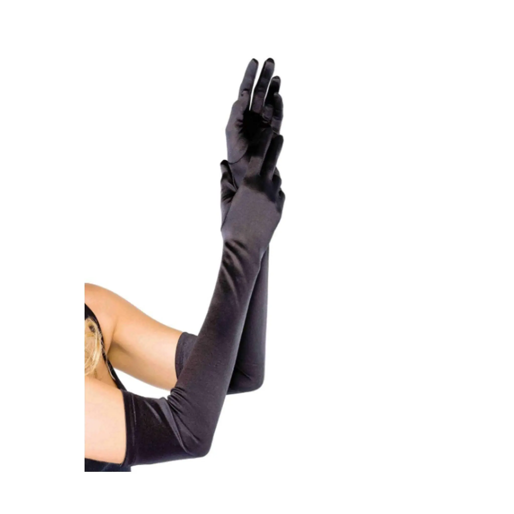 Women's Extra Long Opera Length Satin Gloves - Satin Material, Bridgerton Dress Match, Ball Event Wear, Comfortable Wear, Edgy Elegance Fashion Accessory, Formal Evening, One Size