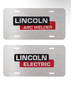 Lincoln Arc Welder Electric Customizable License Plate for Men & Women – Lightweight Aluminum, Pre-Drilled holes, Easy Installation fishing gift