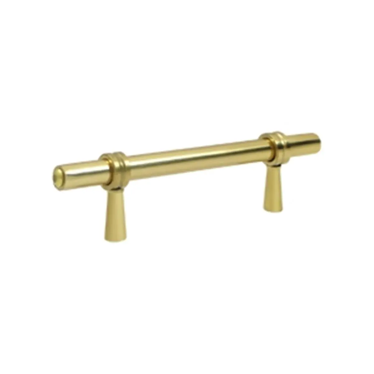 Deltana P310U3 Solid Brass Adjustable Bath Pull Handle - 4.75 in., Weatherproof, Corrosion Resistant, Up to 4.25 in. Center to Center, Bright Finish, Up To 4.25" Center To Center