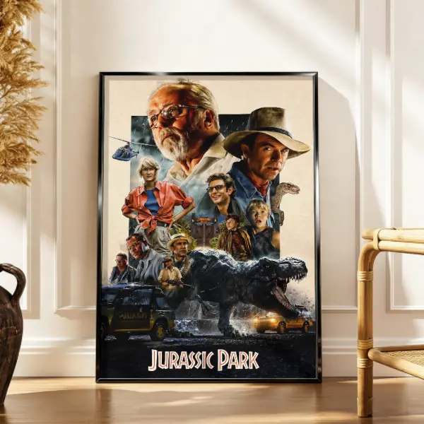 Jurassic Park Poster | Jurassic World Wall Art | Movie Print