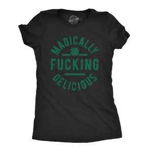 Womens Saint Patricks Day T Shirts Funny Shenanigans Clover Graphic Tees for Women Funny Womens T Shirts Cute Vintage Fashion Casual Ladies T-Shirt Gift Saint Patrick's Day Tops for Women Women's Novelty Tees