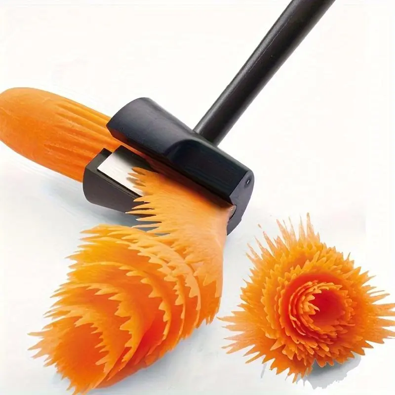 Multifunctional Spiral Roller Spiralizer Peeler - 1 Piece Creative Cucumber & Carrot Slicer, Fruit & Vegetable Cutter, Made of PP & 400 Series Stainless Steel, No Charging Needed Kitchen Utensil, Spiralizer Peelers