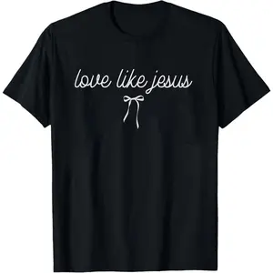 Love Like Jesus sweatshirt for women, Christian crewneck featuring aesthetic Bible verse design, cozy faith-based sweater, perfect church or religious outfit
