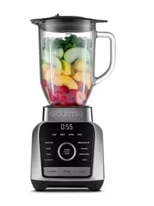 Gourmia Digital Blender with 8 Total Blend Programs, 4 Speeds & Round-Plated Tamper Gray: 1250W, Crushes Ice, Smoothie Maker