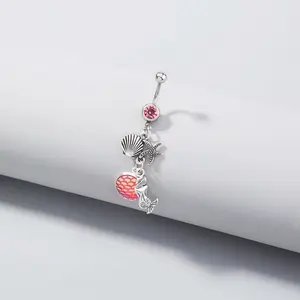 Mermaid Belly Ring - Perfect for Any Occasion - Fashion Accessory body piercings
