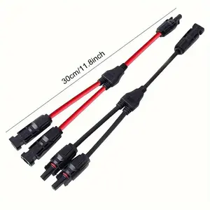 Solar Y-Type Branch Connectors, 2-Pack 1-To-2/3/4 Interfaces, 1000v Dc Ul 600v Dc 30a, Efficient Parallel Connection, Durable Reliable Connectors, Quick Connector