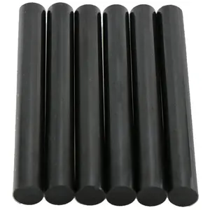 Color Stik 4" Full Size Black Hot Glue Sticks - 6 Pack