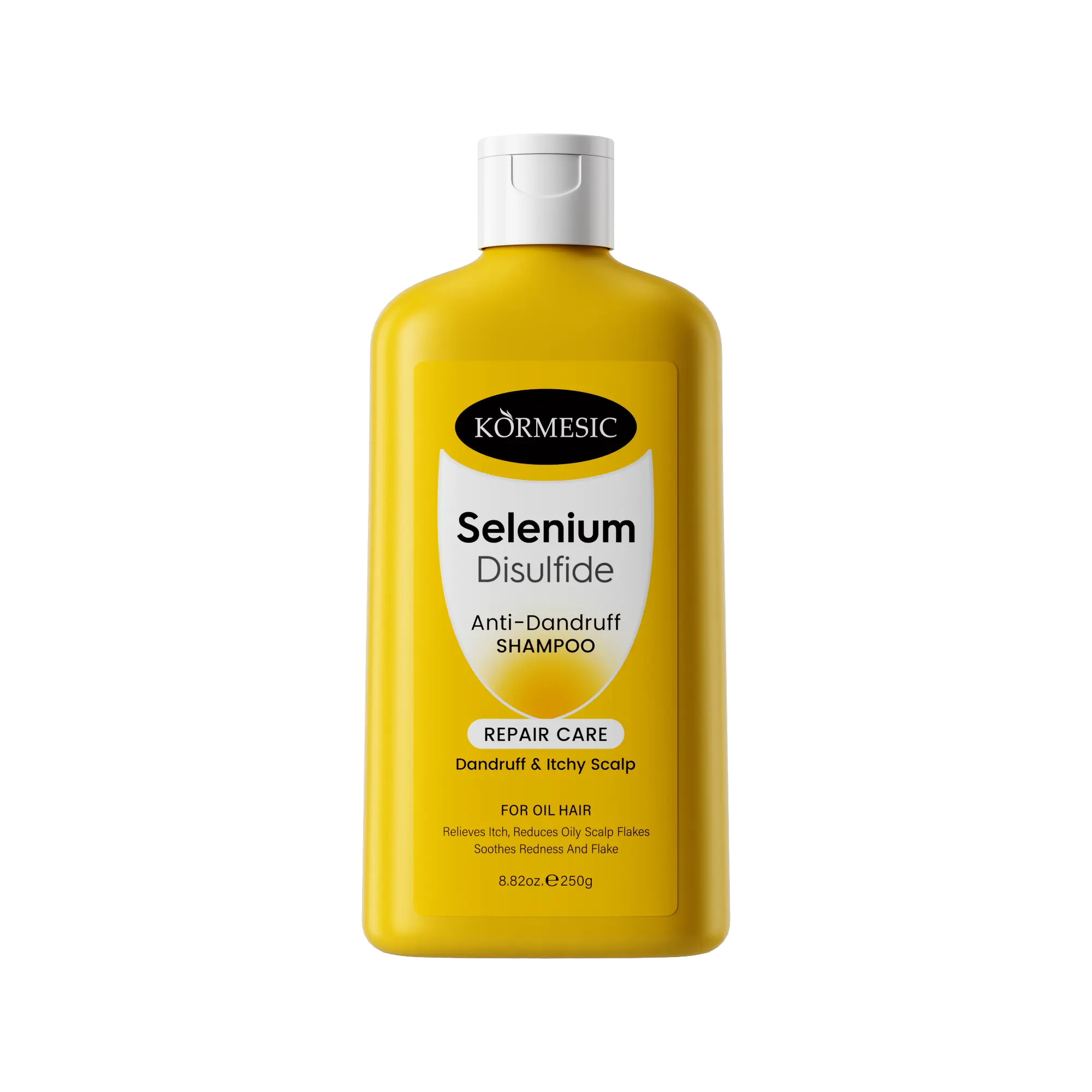 [NEW] KORMESIC Selenium Disulfide Anti-Dandruff Haircare Shampoo, Oil Control Refreshing Formula for Oily Hair, Itchy Scalp Relief & Redness Reduction for Men
