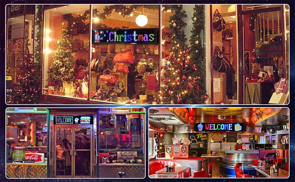 Programmable Devil Eyes for Cars,LED Sign for Car,Bluetooth APP Control,DIY Edit Text, Patterns, Animations