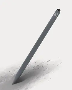 ZAGG Pro Stylus 2 - Active Dual-Tip with Capacitive Back-End, Wireless Charging, Palm Rejection, Tilt Recognition, Compatible with iPad - Gray