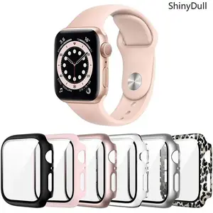 Apple Watch Protective Case – 6-Pack Tempered Glass Covers, Anti-Fall Protection for Series 1-9, SE & Ultra