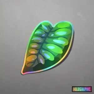 Monstera Acuminata Sticker - Modern Tropical Plant Leaf Vinyl Decal