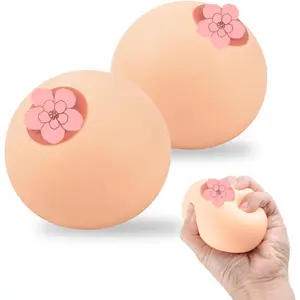 2 Pack Squishy Stress Balls - Funny Gifts for Adults, Perfect for Him