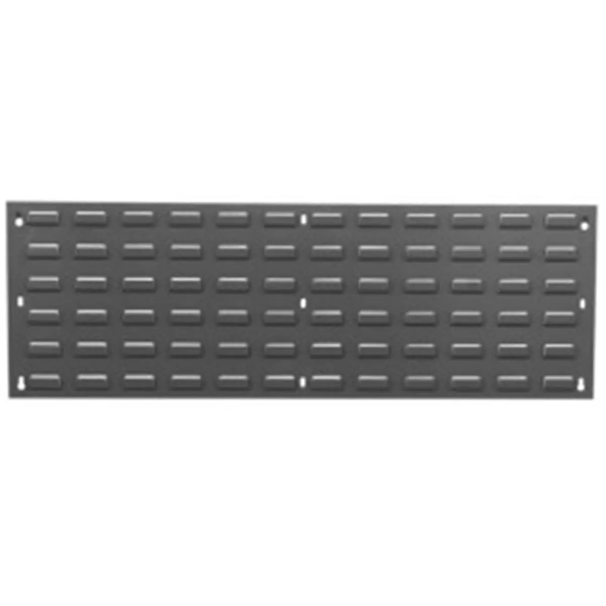 Metal Gray Louvered Single Room Divider Panel - 36x12 in., 175 lbs Capacity, Wall-Mount, Durable, Secure Fastening, Fits Any Suitable Wall Surface