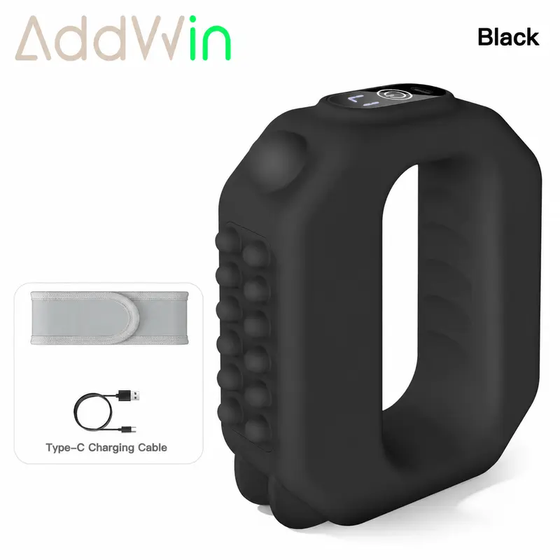 ADDWIN 2026 New R10 Fascia Ring Back Massager - Portable Muscle Relaxation Training Accessory, 55in/94in Strap, Rechargeable, Silent, Lightweight Addwin R10 Mini Device for Home, Office, Gym