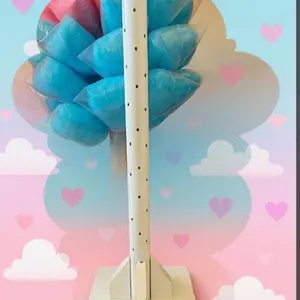 Wood stand for cotton candy