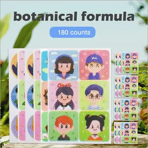 180 Count Mosquito Repellent Stickers, Portable Insect Repellent Patches with Cute Cartoon Designs for Kids & Adults, Ideal for Summer Outdoor Use