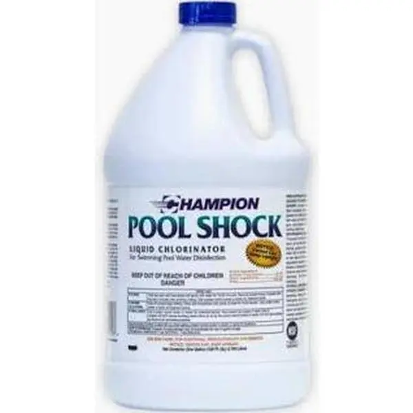 Champion Chlorine Liquid 12.5% 4 Gallon Case Champion Chlorine Liquid 12.5% 4 Gallon Case