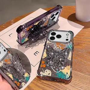 1 Piece IPhone 17 Pro Phone CasesColorful leaves With a stand and a lanyard Pattern Entertainment Ready Comfortable feel Suitable For iPhone 17 Pro Case With Durable