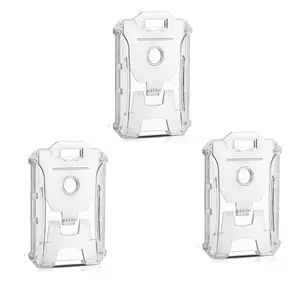 Clear ID Badge Holder, Vertical ID Badge Holder, Identification Badges Supplies for Students & Teachers Gift & Office Workers, Id Card Holder, Classroom Supplies