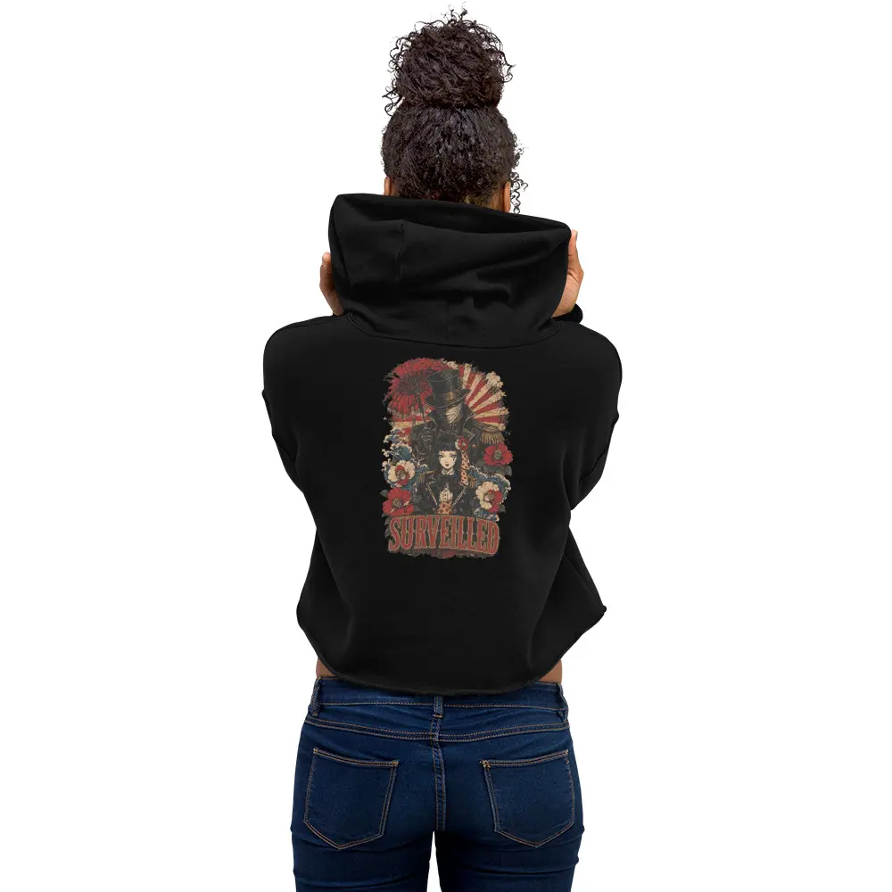 OSMXFDT SURVEILLANCE Crop Hoodie