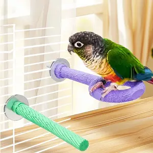 Parrot Sanding Stand Pole, Bird Training Tool, Durable Chew Resistant Design, Suitable for Pet Birds, Promotes Feeding Interaction