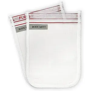 Glove (2 PCS) - Turkish Hammam Mitt for Bath,   Scrubber Mitt,  & Dry  Remover for ,  for Spray Tan Removal, Smooth  Surface