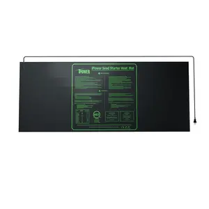 Durable Waterproof Seedling Heat Mat 48" x 20" Warm Hydroponic Plant Germination Starting Pad, Black