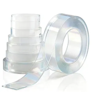 7 Rolls Transparent Magic Nano Tape Double Sided -  Removable Adhesive Tape Multiple Sizes for DIY Crafts, Scrapbooking, No  -Free  Office Decoration
