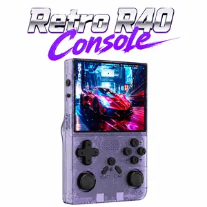 Retro R40 Rechargeable Portable Handheld Gaming Console, 3.5” IPS Screen, 128GB Storage, 21000+ Built-In Retro Games, HDMI-Ready Output, Cable Charging, Stress Relief Gift (Toys & Hobbies Classic Novelty Toy), Rechargeable Portable Console