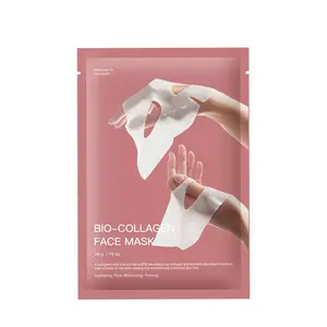 Bio-Collagen Real Deep Mask, Overnight Hydrating Korean Face Mask with Hyaluronic Acid, Pore Minimizing & Firming Hydrogel Sheet Mask, All Skin Types, 1 Pack