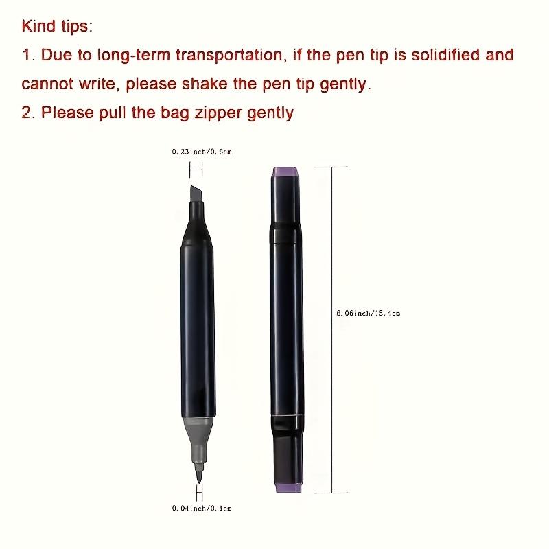 48-Color Dual-Tip Alcohol Marker Set for Artists - Ideal for Drawing, Sketching, Coloring & Highlighting - Vibrant, Non-Toxic Pens in Organized Black Case - Perfect for Adults & Creative Projects