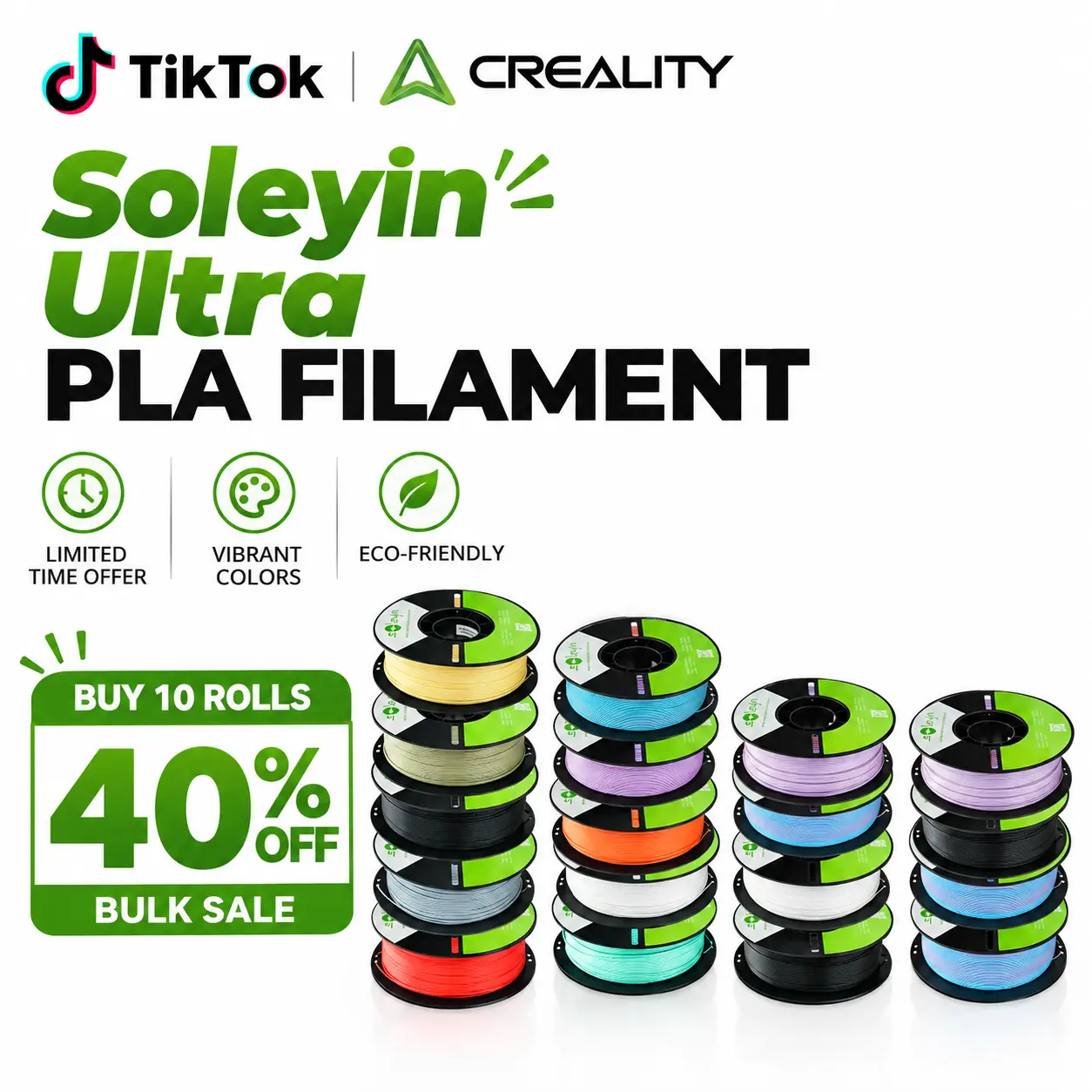 Creality Soleyin Ultra PLA 3D Printing Filament 1kg