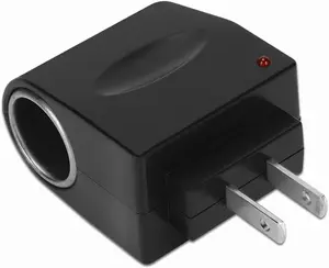 Universal AC to Car Cigarette Lighter Socket Adapter Converter, Cigarette Lighter Adapter to Wall Plug, DC 12V 500mA Car Power Supply Transformer Wall Plug, AC to DC Converter for Vehicles