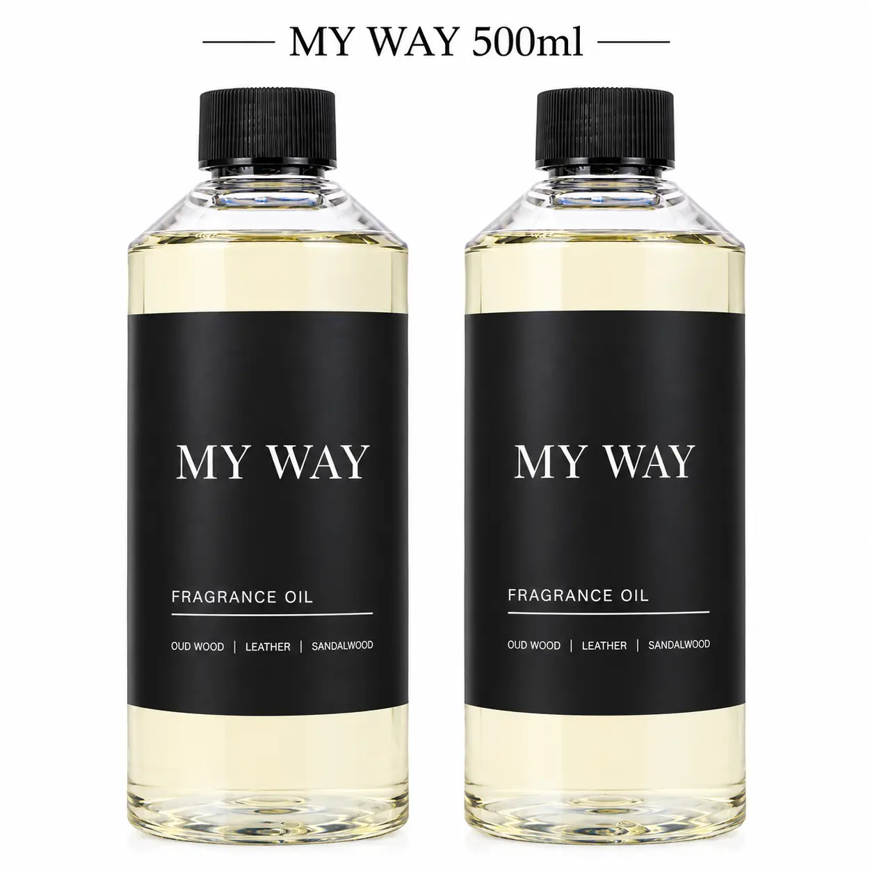 Hotel Collection My Way Essential Oil Scent - Luxury Hotel Inspired Aromatherapy Scent Diffuser Oil - Lush Sandalwood Warm Virginia Cedar & Beautiful Iris - 500 mL Freshener Fragrance Scented Perfume Bottle - Hypoallergenic Cruelty Free Vegan Paraben Free