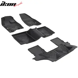 Floor Mats for Ford Explorer 2015-2019 3D IKON All Season Carpets TPE Car Accessory