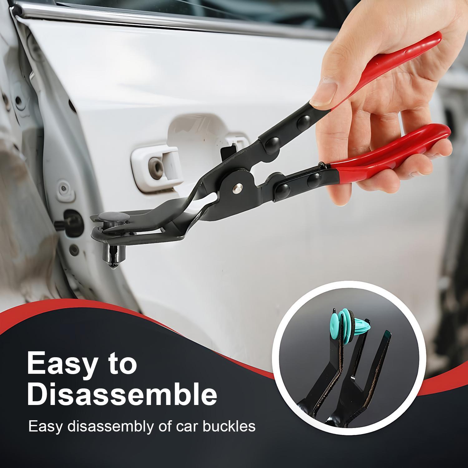 Auto Repair Automotive Electrical Disconnect Pliers, High-Carbon Steel 60° Angled Connector Separator, Hose Clamp Pliers, Trim Clip Removal Tools & Plug Release for Auto Repair