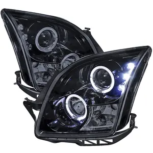 2006-2009 Ford Fusion Dual Halo Projector Headlights (Glossy Black Housing/Smoked Lens)