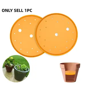 Pot Protector with Drainage Holes, Soil-Saving Raised Pot Mat, Universal Accessory for Indoor and Outdoor Potted Plants, Pot Guard