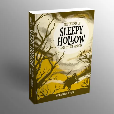 The Legend of Sleepy Hollow and Other Stories by Washington Irving - Hardcover English Classic Literature Book, for Fans of Horror and Fiction
