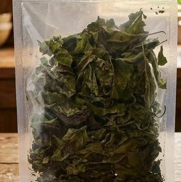 fèy lagichat seche-dred leaves langichat