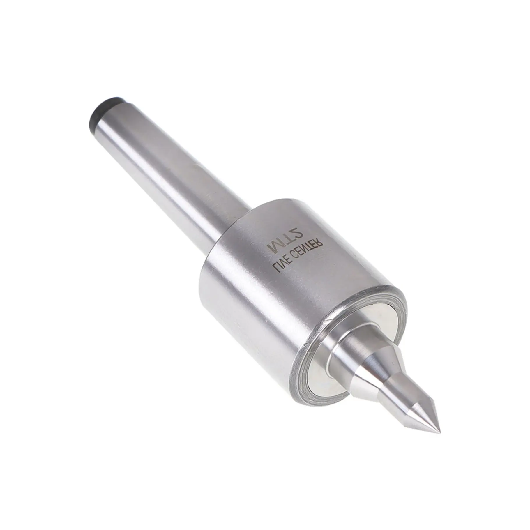 MT2 Morse Taper Ball Bearing Live Center, Abrasion-Resistant Alloy Steel Construction, High-Rigidity Steel Shaft, 0.000197in Accuracy CNC Long Spindle Tool for High-Speed Lathes