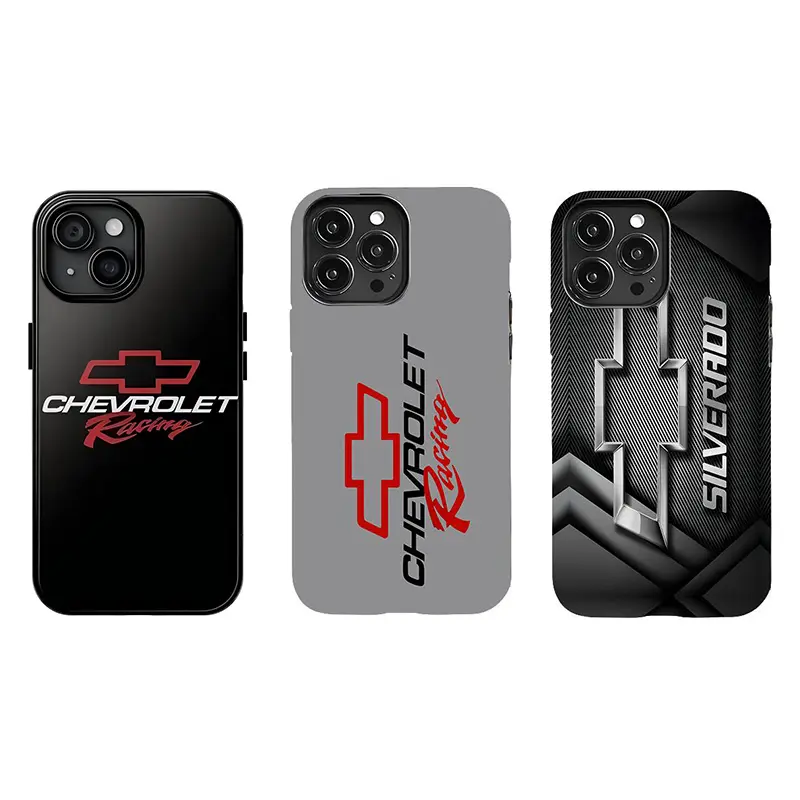 Chevrolet Racing Spirit Durable Casing for Smartphone Handheld Devices, Compatible with iPhone 11-17 Pro Max/Plus & Samsung Galaxy S23-25, Ideal for Bowtie Fans, Rubber Protection Cell Phone Case