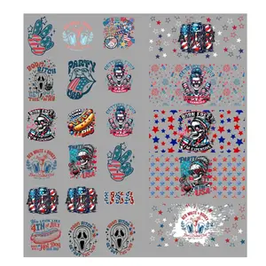 Boozy UV DTF Transfers Gang Sheet 22” wide x 24” long DIY UV Direct to Film Transfers