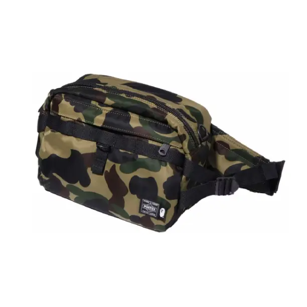 Bape x Porter Waist Bag Green Camo
