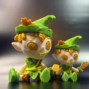 Twisty Prints Creepy Pan Pirate 3D Printed Halloween Ornaments Lightweight Spooky Decoration Unique Design Collectible Party Favor Gift