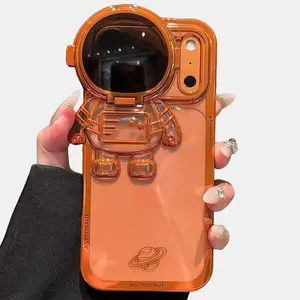 Suitable for iPhone 17 Pro Max Phone Case New Astronaut 17 Flip Stand Protective Cover