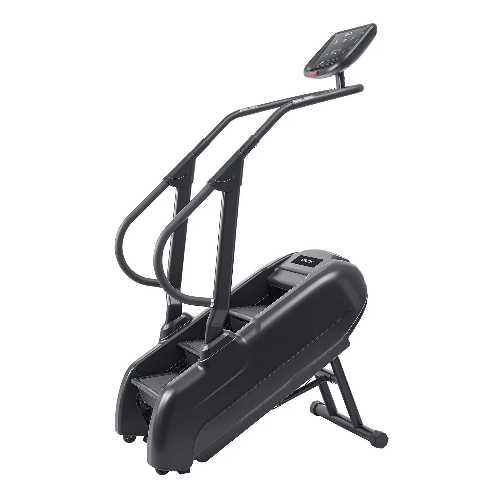VEVOR Stair Stepper Machine with LED Display, 15 Speed Levels (28-168 Steps/Minute) Continuous Climbing Equipment, 330lb Max Load for Home Fit Cardio & Lower Body Exercise